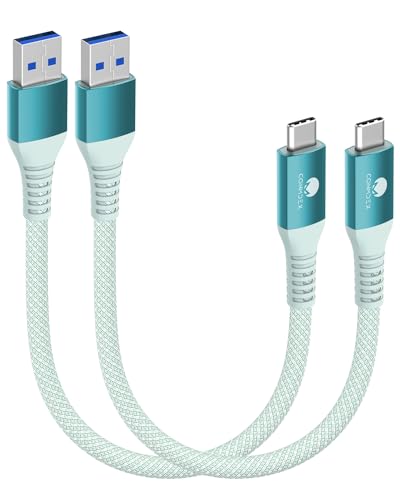 CONMDEX USB C Kabel Kurz 20cm/0.2M 2er-Pack 10Gbps USB3.1 Gen2 Datenkabel Typ C Android Auto QC3.0 3.1A USB A auf C Schnellladegerät für Samsung Note20 Galaxy S23/S22 Z Flip 5 Tab S9 Pixel 8 Grün CONMDEX USB C Kabel Kurz 20cm/0.2M 2er-Pack 10Gbps USB3.1 Gen2 Datenkabel Typ C Android Auto QC3.0 3.1A USB A auf C Schnellladegerät für Samsung Note20 Galaxy S23/S22 Z Flip 5 Tab S9 Pixel 8 Grün von CONMDEX