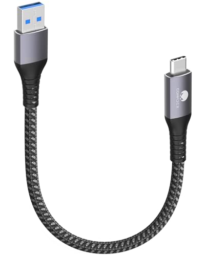 CONMDEX USB C Kabel Kurz 50cm/0.5M 10Gbps USB3.1 Gen2 Datenkabel Typ C Android Auto QC3.0 3.1A USB A auf C Schnellladegerät für Samsung Note20 Galaxy S23/S22 Z Flip 5 Tab S9 Pixel 8 Oneplus 11 Grau CONMDEX USB C Kabel Kurz 50cm/0.5M 10Gbps USB3.1 Gen2 Datenkabel Typ C Android Auto QC3.0 3.1A USB A auf C Schnellladegerät für Samsung Note20 Galaxy S23/S22 Z Flip 5 Tab S9 Pixel 8 Oneplus 11 Grau von CONMDEX