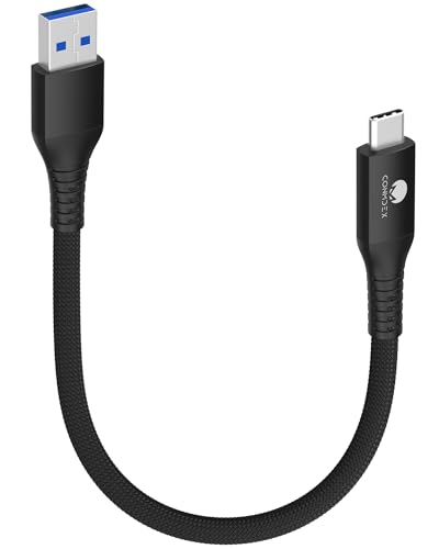 USB C Kabel Kurz 30cm/0.3M CONMDEX 10Gbps USB3.1 Gen2 Datenkabel Typ C Android Auto QC3.0 3.1A USB A auf C Schnellladegerät für Samsung Note20 Galaxy S24/S23 Z Flip 5 Tab S9 Pixel 8 Oneplus 11 Schwarz USB C Kabel Kurz 30cm/0.3M CONMDEX 10Gbps USB3.1 Gen2 Datenkabel Typ C Android Auto QC3.0 3.1A USB A auf C Schnellladegerät für Samsung Note20 Galaxy S24/S23 Z Flip 5 Tab S9 Pixel 8 Oneplus 11 Schwarz von CONMDEX