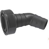 CORNAT Rezyklat Schlauchanschluss - 45° Abzweig - 1 Zoll IG - Ø 21 mm - 23 mm - Hergestellt aus recycelten Kunststoffen, Winkel-Maschinenanschluss, von CONMETALL