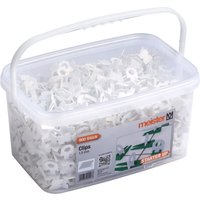 Conmetall - Meister Clips für Nivelliersystem 'Starter' - 900 Stück - 1,0 mm Laschenstärke - Fliesendicke 7-15 mm - Passend zu Meister Abstandshalter von CONMETALL