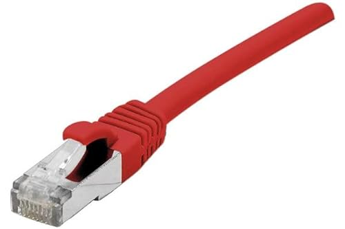 CONNECT 10 m Full Copper RJ45 Cat. 6 a F/UTP LSZH, snagless, Patch Cord – rot von CONNECT