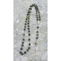 Echte Handgeschnitzte Connemara Marmor Rosenkranz Perlen Garantiert Irisch von CONNEMARASHOP