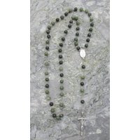 Echte Handgeschnitzte Connemara Marmor Rosenkranz Perlen Garantiert Irisch von CONNEMARASHOP