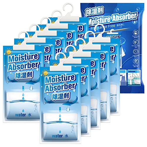 CONOPU 10 Packungen x 248g(2.5KG) Hänge-Luftentfeuchter, Luftentfeuchter Granulat, Befreien Sie sich von Feuchtigkeit für Keller, Schlafzimmer, Waschräume, Beseitigen unangenehme Gerüche, OZ04CSD04 von CONOPU