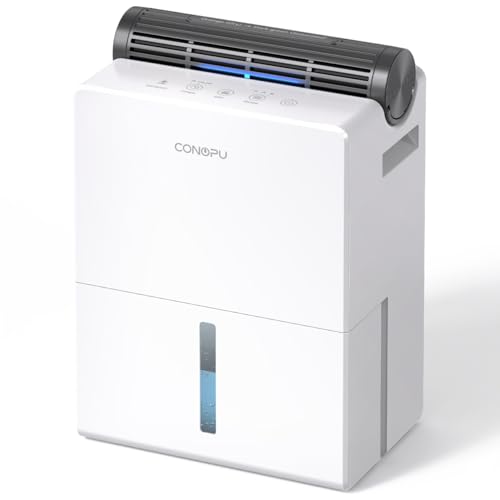 CONOPU Luftentfeuchter 2700ML, Luftentfeuchter Elektrisch 20m², Doppeltes Hälter Design, Trocknungsmodus, Schlafmodus 30dB, Intelligente Abtau-Funktion, 24-Stunden-Timer von CONOPU
