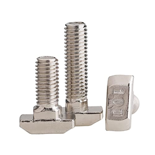 CONPHERON 10 Stück Hammerkopfschrauben M8x40mm Europäische Norm T-Schrauben für Aluminiumprofil 20/30/40/45 Series von CONPHERON