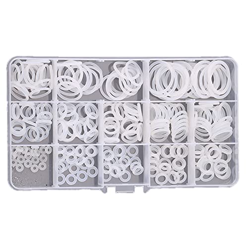 CONPHERON 260 Stück O-Ring-Dichtungs-Set Nylon-Unterlegscheiben-Dichtungen Sortiment Set in 13 Größen M2-M21 mit Aufbewahrungsbox von CONPHERON