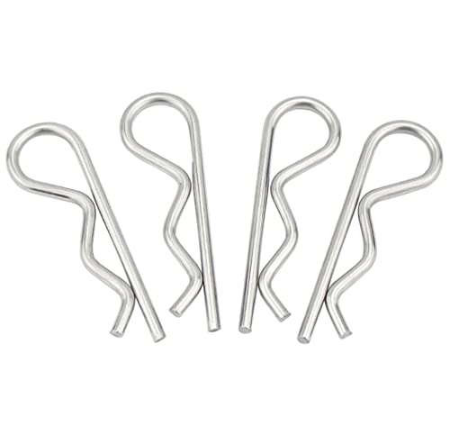 CONPHERON Federstecker Federsplinte Kohlenstoffstahl Feder Stecker Federvorstecker R Clips Splinte M1.8×32mm, 100 Stück von CONPHERON