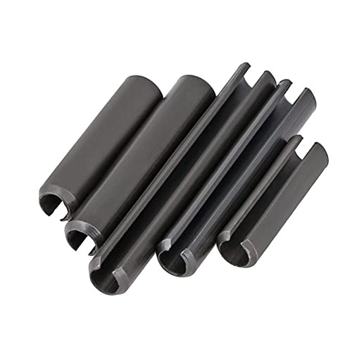 CONPHERON Geschlitzte Federstifte, Hohlspannstifte aus Kohlenstoffstahl, Schwarz, M12x40 mm,6 Stück von CONPHERON