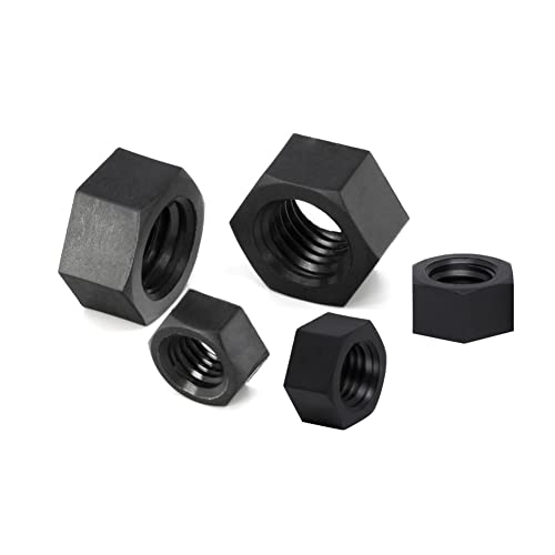 CONPHERON Kunststoff Sechskant Mutter Schwarz Nylon Sechskantmutter M2.5 (100 Stück) von CONPHERON
