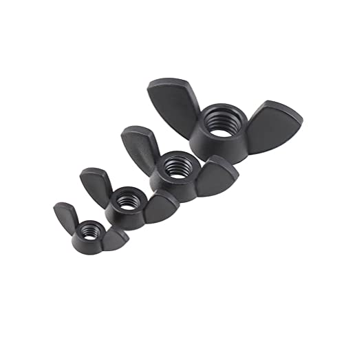 CONPHERON M10 Kunststoff-Flügelmutter Nylon-Schmetterlingsmutter Weiß, 6 Stück von CONPHERON