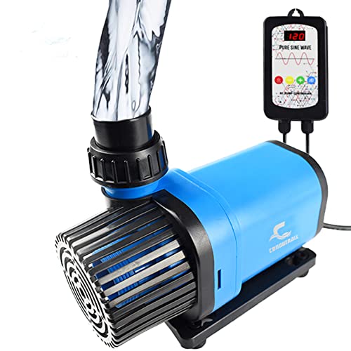 CONQUERALL 1760GPH 24V 40w DC Aquarium Wasserpumpe 20 Speed Flow Controllable Aquarium Wasserpumpe Variable Frequency Technology Suit for Freshwater and Saltwater von CONQUERALL