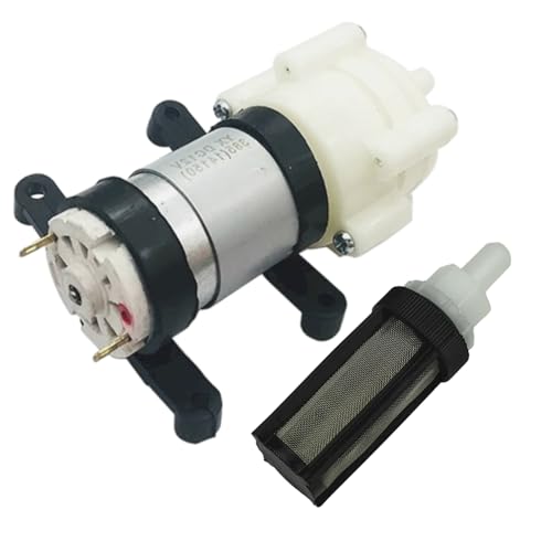 CONQUERALL 385 Wasserpumpe Filter Set DC 12V Membran Selbstansaugende Wasserpumpe für Bonsai Wigwam von CONQUERALL