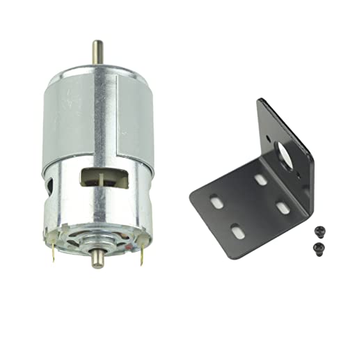 CONQUERALL 775 DC Motor 12-24V 4000-8000RPM Kleiner Motor Hoher Drehmoment DC Motor Geräuscharmer Getriebemotor mit Halterung von CONQUERALL