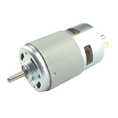 CONQUERALL 775 Gleichstrommotor mit hohem Drehmoment 12V/24V 4000-8000RPM Doppelt gelagert Hochgeschwindigkeitsmotor für Schleifmaschinen Staubsauger Drehbänke Schleifmaschinen Handbohrmaschinen von CONQUERALL