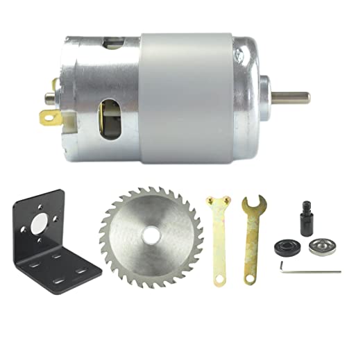 CONQUERALL 895 DC-Motor DC 12V 9000RPM / 24V 18000RPM Motor mit großem Drehmoment mit Sägeblatt, M10-5 Pleuelsatz und Halterung von CONQUERALL