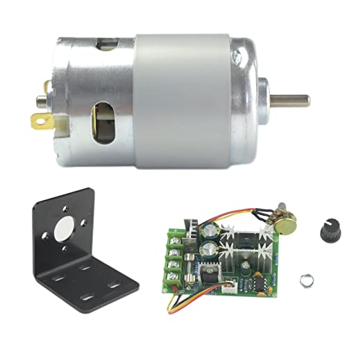 CONQUERALL 895 Motor 12V 9000RPM/24V 18000RPM Hochleistungs Mini DC Motor mit Halterung und 20A Drehzahlregler von CONQUERALL