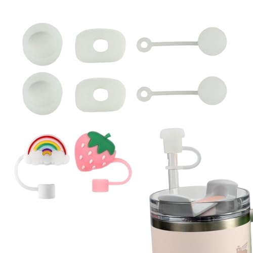 CONQUERALL Clear Spill Proof 3 Piece Straw Cap Spill Stopper Leak Stopper Reusable Durable Mug Protection Set CONQUERALL Clear Spill Proof 3 Piece Straw Cap Spill Stopper Leak Stopper Reusable Durable Mug Protection Set von CONQUERALL