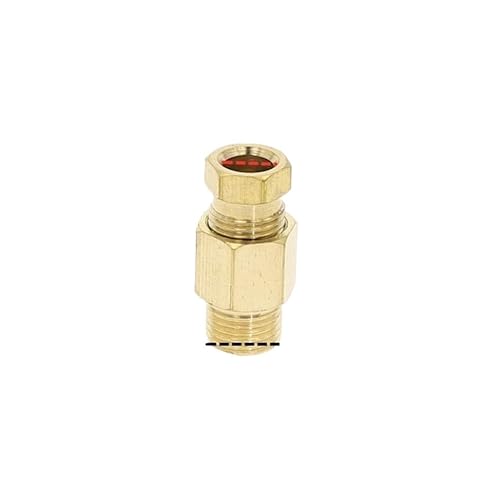 1 Stück Kompression Zwinge Rohr Klemmverschraubung 4 6 8 mm Außendurchmesser Rohrverbinder Maschinenwerkzeug Schmierung Messing Öl Rohrverschraubung Adapter (Size : OD Tube 4mm, Color : M8 x 1) von CONROS