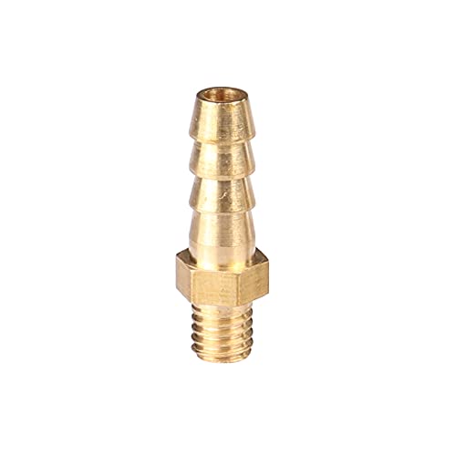 5PCS 3mm 4mm 5mm 6mm 8mm 10mm OD Schlauch Barb M3 M4 m5 M6 M8 M10 Metrisches Außengewinde Messing Rohr Fitting Koppler Stecker Adapter (Size : M3 to 3mm) von CONROS