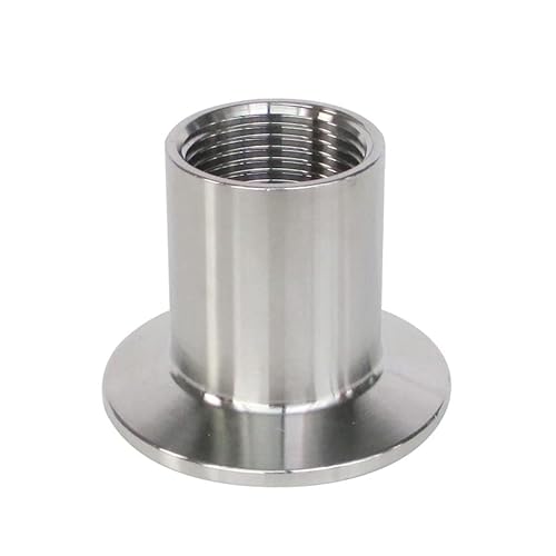 CONROS 1 stück 1/2 '' 3/4 '' 1 '' 1-1/4 '' 1-1/2 '' 2 '' BSP Buchse Adapter for Heizung X 1/2 '' 1,5 '' 2 '' 2,5 ' Tri-Clamp SS304 Edelstahl (Size : DN32 x Ferrule 64) von CONROS