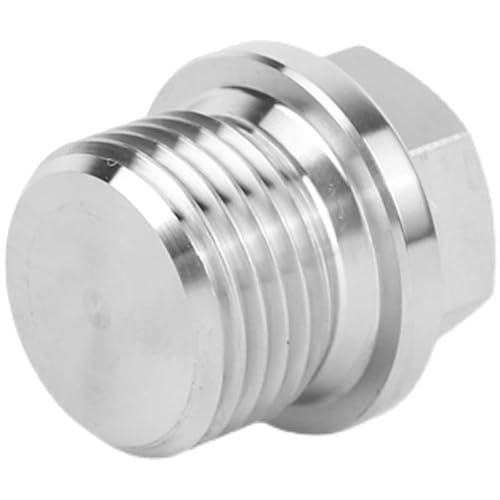 CONROS 1PC BSP Metrisches Außengewinde 304 Edelstahl Hex End Kappe Flansch Außensechskant Solide Stecker Öl Wasser Rohr Fitting (Size : M36x2) von CONROS