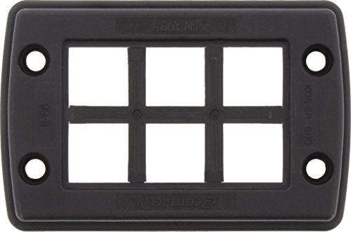 CONTA-CLIP 28603.4 Set BK Kabeldurchführungssystem KDSClick, bestehend SR 6/10, 2, 1 x KDS-Inlay 6, Schwarz von CONTA-CLIP