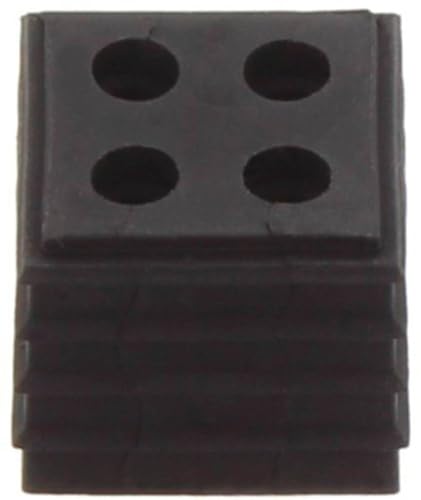 CONTA-CLIP 28672.4 Kabeldurchführungssystem KDSClick, Dichtelement KDS-DE 4X5 BK, Montageart: Stecken, Länge x Breite: 20,3 mm, Kabeldurchmesser max.: 5 mm, IP 66, Farbe: Schwarz, 10 Stück von CONTA-CLIP
