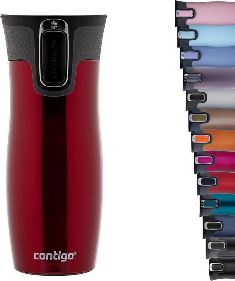 CONTIGO Isolierflasche Contigo Thermobecher West Loop Edelstahl Isolierbecher 470 ml Fb. Red CONTIGO Isolierflasche Contigo Thermobecher West Loop Edelstahl Isolierbecher 470 ml Fb. Red von CONTIGO