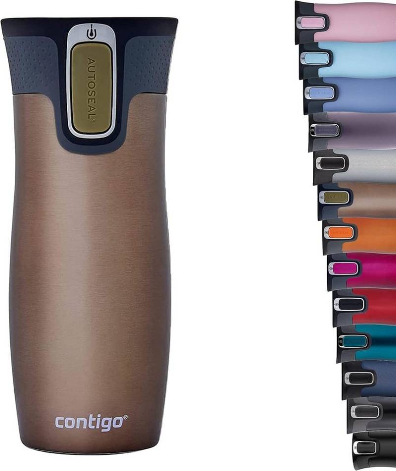 CONTIGO Isolierflasche Contigo Thermobecher West Loop Edelstahl Isolierbecher 470 ml Fb.Latte CONTIGO Isolierflasche Contigo Thermobecher West Loop Edelstahl Isolierbecher 470 ml Fb.Latte von CONTIGO