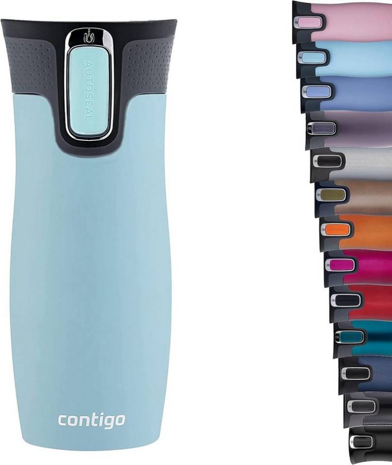 CONTIGO Isolierflasche Contigo Thermobecher West Loop Edelstahl Isolierbecher 470ml Iced Aqua CONTIGO Isolierflasche Contigo Thermobecher West Loop Edelstahl Isolierbecher 470ml Iced Aqua von CONTIGO
