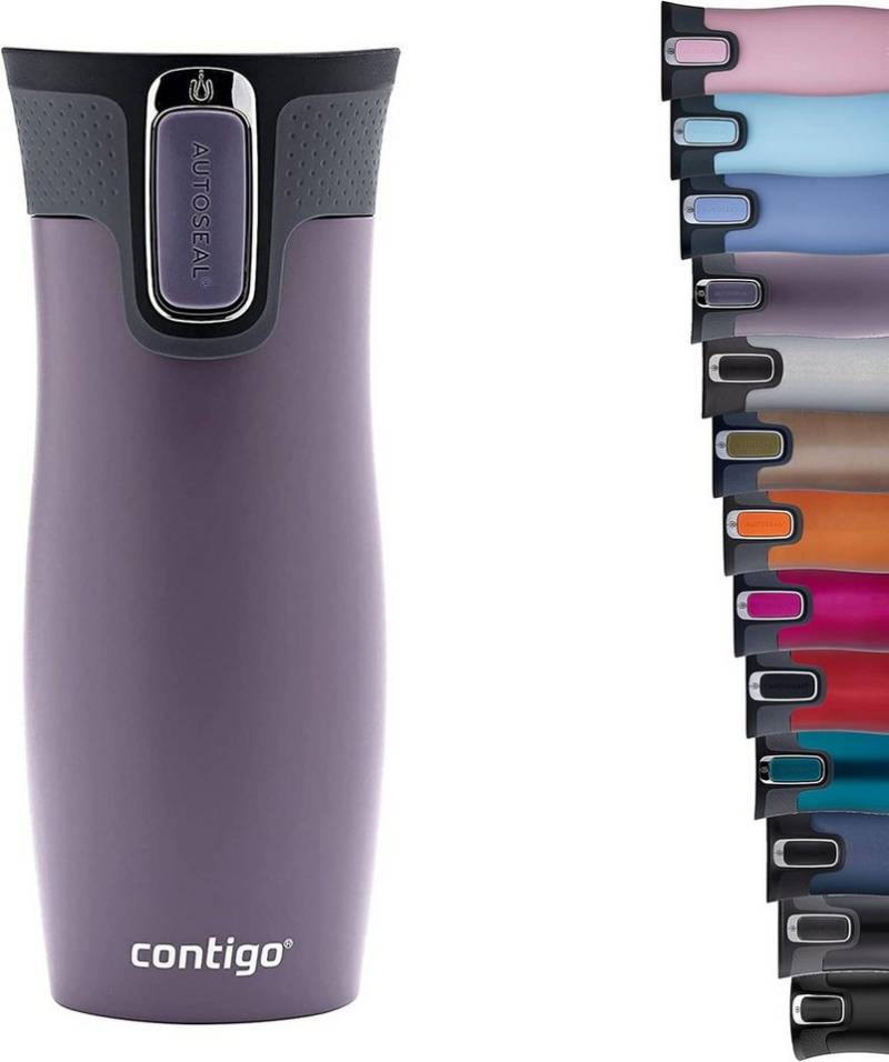 CONTIGO Isolierflasche Contigo Thermobecher West Loop Isolierbecher Edelstahl 470ml Dark Plum CONTIGO Isolierflasche Contigo Thermobecher West Loop Isolierbecher Edelstahl 470ml Dark Plum von CONTIGO