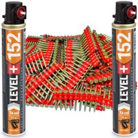 CONTOO Gaskartusche L+152 x 2 St. + Betonnägel 32mm 1000 St HB42 von CONTOO