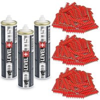Gaskartusche L+115 x 3 St. + Betonnägel 19mm 3000 St HB42 - Contoo von CONTOO
