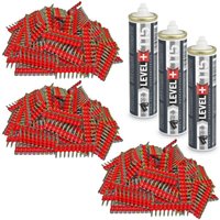 Gaskartusche L+115 x 3 St. + Betonnägel 22mm 3000 St HB42 - Contoo von CONTOO