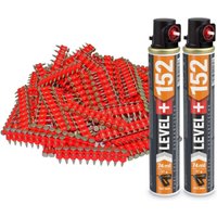 Contoo - Gaskartusche L+152 x 2 St. + Betonnägel 19mm 1000 St HB42 von CONTOO