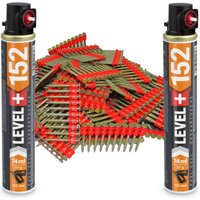 Contoo - Gaskartusche L+152 x 2 St. + Betonnägel 38mm 1000 St HB42 von CONTOO