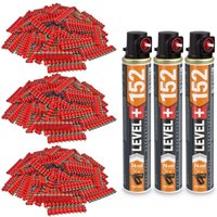 Gaskartusche L+152 x 3 St. + Betonnägel 15mm 3000 St HB42 - Contoo von CONTOO