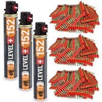 Gaskartusche L+152 x 3 St. + Betonnägel 32mm 3000 St HB42 - Contoo von CONTOO
