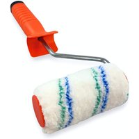 Set Farbroller Ersatzwalze Mikrofaser Streichroller 10cm + Click Bügel für Farbroller CT01 - Contoo von CONTOO
