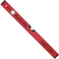 Contoo - Wasserwaage 60cm Rot Alu-Profil Stoßfest 2 Libellen 60cm rot von CONTOO