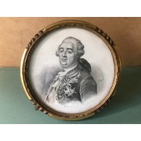 Alter Holzrahmen, Stich Aus Dem 19. Jahrhundert von CONTRASTES