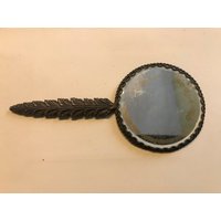 Metall Handkontur Spiegel, 1930Er Jahre von CONTRASTES