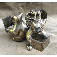 Spaß-Kerze-Halter Mit 3 Ratten Eine Zeitung Metall von CONTRASTES