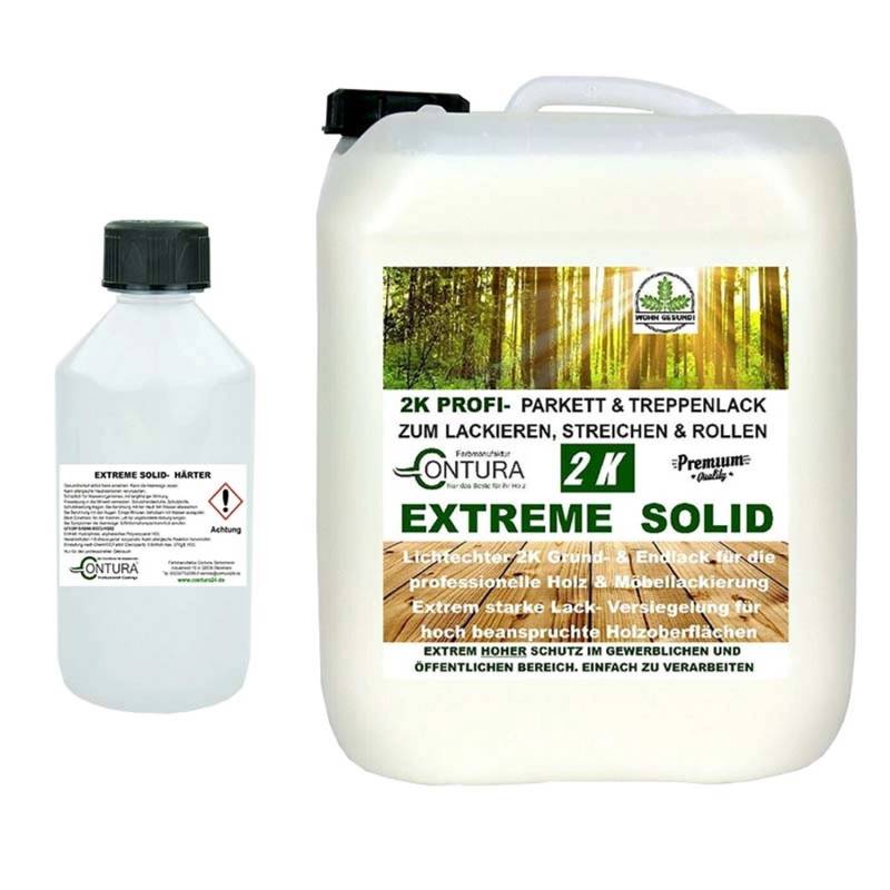 Contura 2K Parkett & Treppenlack mit Härter Extreme Solid Holzlack Möbellack Seidenmatt 2,5 Liter Contura 2K Parkett & Treppenlack mit Härter Extreme Solid Holzlack Möbellack Seidenmatt 2,5 Liter von CONTURA