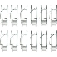 12er-Pack Gewächshaus-Tomaten-Spalier-Spulenhaken, Pflanzenstützhaken mit 15 m langem Seil, Blumen-Ranken-Seil-Wachstums-Spalier-Set von COOCHEER