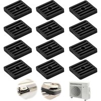 12er-Pack Gummi-Vibrationsdämpfer für Klimaanlagen, Antivibrationsfüße für Klimaanlagen, Kondensatorhalterung für Split-Klimaanlagen im Außenbereich, von COOCHEER