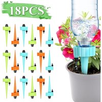 18 Stücke Tropfbewässerungssets, Tropfflasche, automatisches Bewässerungsset, verstellbare Ventile, Bewässerungssystem für Topfpflanzen für Garten, von COOCHEER