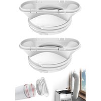 2-teiliges Verlängerungsset für den Entlüftungsschlauch einer tragbaren Klimaanlage, Abluftschlauch für Klimaanlage, Luftentfeuchter, Trockner von COOCHEER